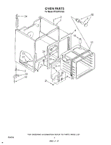 04 - Oven parts for Whirlpool Range RF330PXVN3 / from AppliancePartsPros.com