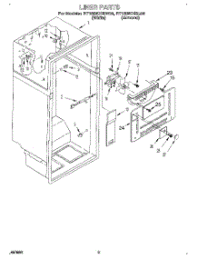 02 - Liner parts for Whirlpool Refrigerator RT18DKXBL00 / from AppliancePartsPros.com