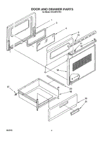 06 - Door And Drawer, Lit / Optional parts for Whirlpool Range RF330PXYN0 / from AppliancePartsPros.com