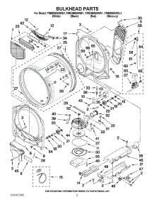 03 - Bulkhead Parts parts for Whirlpool Dryer YMEDB850WR1 / from AppliancePartsPros.com