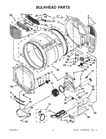 03 - Bulkhead Parts parts for Whirlpool Dryer WED9051YW1 / from AppliancePartsPros.com