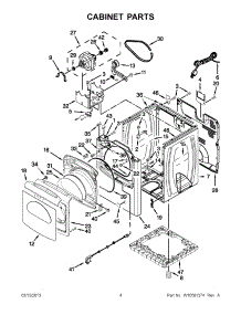 02 - Cabinet Parts parts for Whirlpool Dryer WGD8800YC3 / from AppliancePartsPros.com