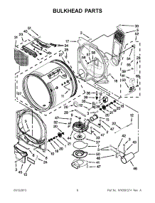 03 - Bulkhead Parts parts for Whirlpool Dryer WGD8800YC3 / from AppliancePartsPros.com