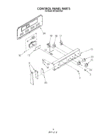 03 - Control Panel parts for Whirlpool Range RF3365XVN0 / from AppliancePartsPros.com