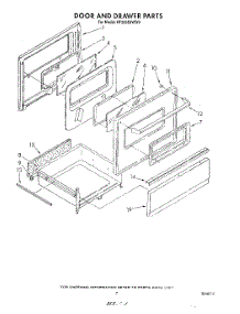 06 - Door And Drawer parts for Whirlpool Range RF3365XWN0 / from AppliancePartsPros.com