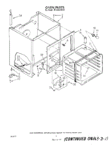 05 - Section parts for Whirlpool Range RF3365XWN1 / from AppliancePartsPros.com