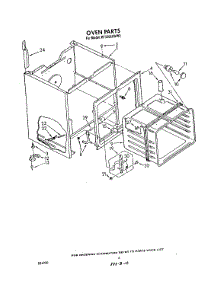 05 - Section parts for Whirlpool Range RF3365XWN2 / from AppliancePartsPros.com