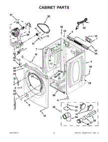 02 - Cabinet Parts parts for Whirlpool Dryer WGD88HEAC1 / from AppliancePartsPros.com