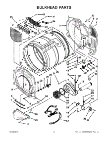 04 - Bulkhead Parts parts for Whirlpool Dryer WGD9051YW2 / from AppliancePartsPros.com