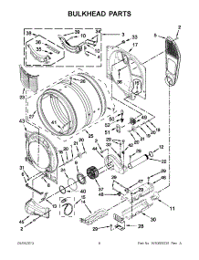 03 - Bulkhead Parts parts for Whirlpool Dryer YWED80HEBW0 / from AppliancePartsPros.com