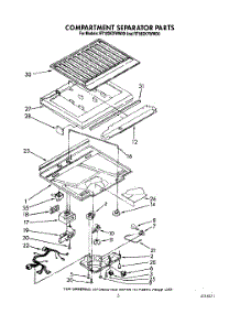 04 - Compartment Separator parts for Whirlpool Refrigerator RT18DKXWG00 / from AppliancePartsPros.com
