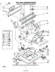 02 - Top And Console parts for Whirlpool Washer LA7685XKW0 / from AppliancePartsPros.com