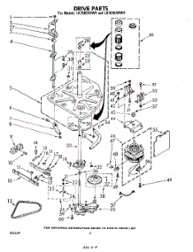 04 - Drive parts for Whirlpool Washer LA7685XKW0 / from AppliancePartsPros.com
