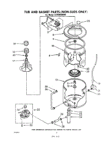 05 - Tub And Basket (Non-Suds Only) parts for Whirlpool Washer LA7685XMW0 / from AppliancePartsPros.com