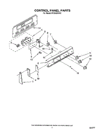 03 - Control Panel parts for Whirlpool Range RF3600XXN2 / from AppliancePartsPros.com