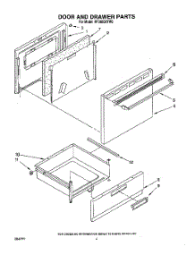 04 - Door And Drawer parts for Whirlpool Range RF3600XYN0 / from AppliancePartsPros.com
