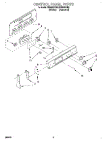 02 - Control Panel parts for Whirlpool Range RF3600XYN2 / from AppliancePartsPros.com