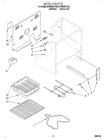04 - Unit parts for Whirlpool Range RF3600XYN2 / from AppliancePartsPros.com