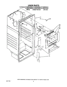 03 - Liner parts for Whirlpool Refrigerator RT18DKYWG02 / from AppliancePartsPros.com