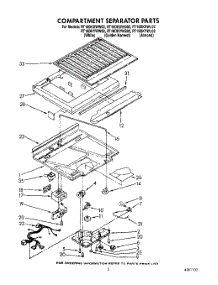 04 - Compartment Separator parts for Whirlpool Refrigerator RT18DKYWG02 / from AppliancePartsPros.com