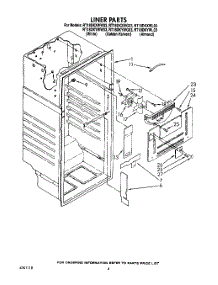 03 - Liner parts for Whirlpool Refrigerator RT18DKYWG03 / from AppliancePartsPros.com