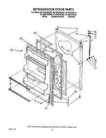 08 - Refrigerator Door, Lit / Optional parts for Whirlpool Refrigerator RT18DKYWG03 / from AppliancePartsPros.com
