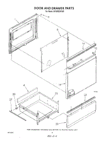 04 - Door And Drawer parts for Whirlpool Range RF360BXVF0 / from AppliancePartsPros.com