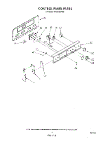 03 - Control Panel parts for Whirlpool Range RF360BXVM0 / from AppliancePartsPros.com