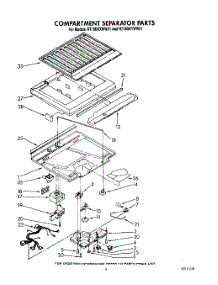 04 - Compartment Separator parts for Whirlpool Refrigerator RT18DKYWL01 / from AppliancePartsPros.com