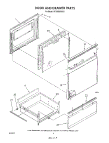 04 - Door And Drawer parts for Whirlpool Range RF360BXWN0 / from AppliancePartsPros.com