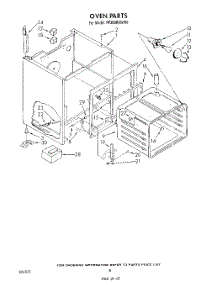 06 - Oven parts for Whirlpool Range RF360BXWN0 / from AppliancePartsPros.com