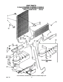 07 - Unit parts for Whirlpool Refrigerator RT18DKYWL03 / from AppliancePartsPros.com