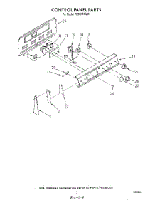 03 - Control Panel parts for Whirlpool Range RF360BXWN1 / from AppliancePartsPros.com