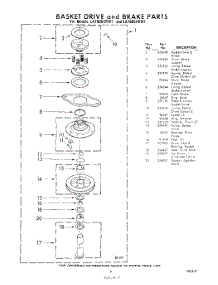 09 - Basket Drive And Brake parts for Whirlpool Washer LA7800XKW1 / from AppliancePartsPros.com