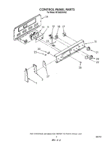 03 - Control Panel parts for Whirlpool Range RF360BXWN2 / from AppliancePartsPros.com