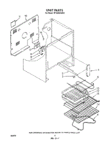 05 - Unit , Literature And Optional parts for Whirlpool Range RF360BXWN2 / from AppliancePartsPros.com