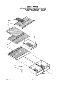 04 - Shelf parts for Whirlpool Refrigerator RT18DKYXL00 / from AppliancePartsPros.com