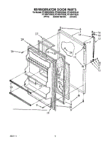 07 - Refrigerator Door, Lit / Optional parts for Whirlpool Refrigerator RT18DKYXL00 / from AppliancePartsPros.com