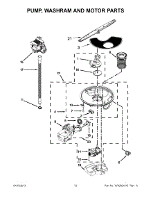 06 - Pump, Washarm And Motor Parts parts for Whirlpool Dishwasher WDF775SAYB2 / from AppliancePartsPros.com