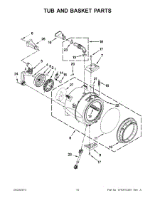 05 - Tub And Basket Parts parts for Whirlpool Washer WFW70HEBW1 / from AppliancePartsPros.com