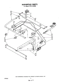 04 - Manifold parts for Whirlpool Range SF311PSKN0 / from AppliancePartsPros.com