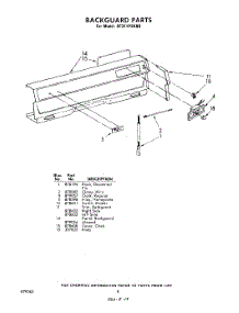 08 - Back Guard parts for Whirlpool Range SF311PSKN0 / from AppliancePartsPros.com