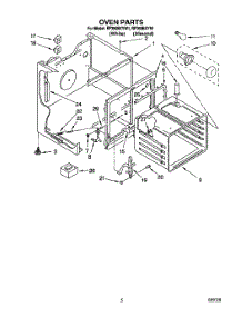 03 - Oven parts for Whirlpool Range RF360BXYN1 / from AppliancePartsPros.com