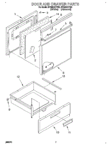 05 - Door And Drawer parts for Whirlpool Range RF360BXYN2 / from AppliancePartsPros.com