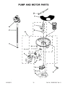 06 - Pump And Motor Parts parts for Whirlpool Dishwasher WDF780SLYB2 / from AppliancePartsPros.com