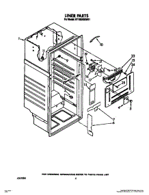 04 - Liner parts for Whirlpool Refrigerator RT18EKRXL01 / from AppliancePartsPros.com