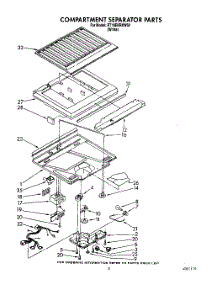 05 - Compartment Separator parts for Whirlpool Refrigerator RT18EKRXL02 / from AppliancePartsPros.com