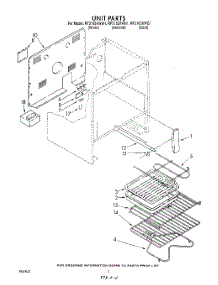 04 - Unit , Literature And Optional parts for Whirlpool Range RF3615XWN1 / from AppliancePartsPros.com