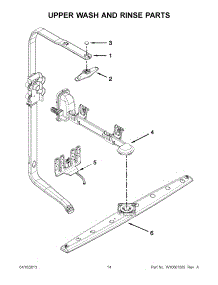 07 - Upper Wash And Rinse Parts parts for Whirlpool Dishwasher WDF780SLYW2 / from AppliancePartsPros.com
