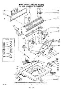 02 - Top And Console parts for Whirlpool Washer LA7805XKW0 / from AppliancePartsPros.com